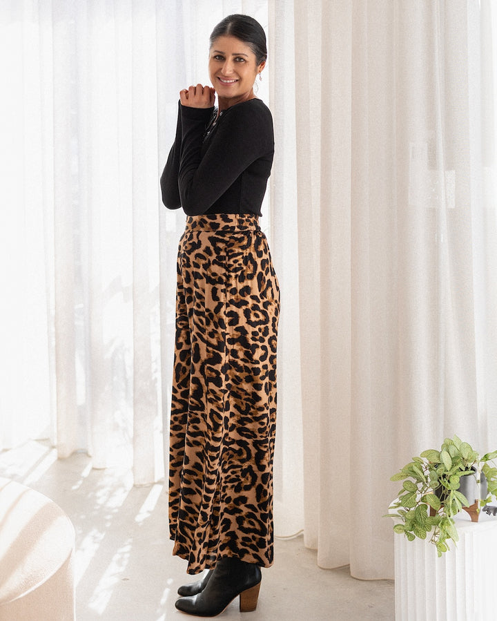 Palazzo Pants - Leopard