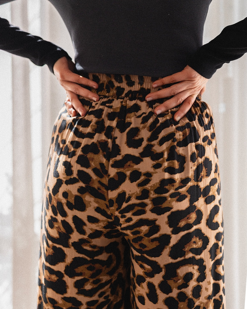 Palazzo Pants - Leopard