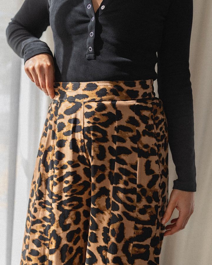 Palazzo Pants - Leopard