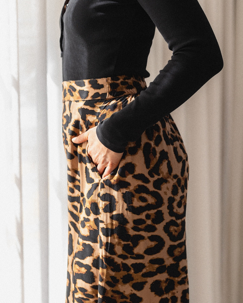 Palazzo Pants - Leopard