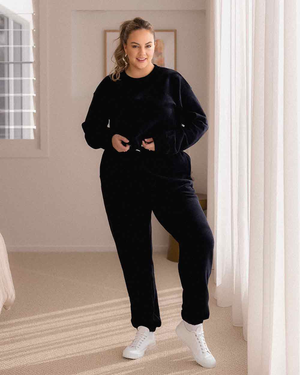 Slouchy Trackies - Black