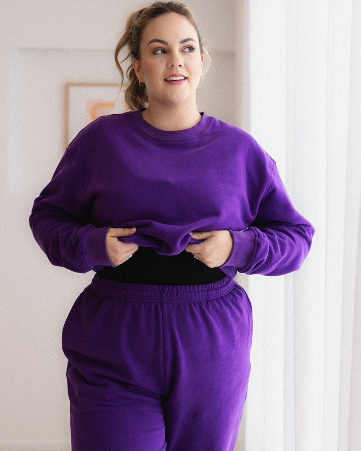 Slouchy Trackies - Purple