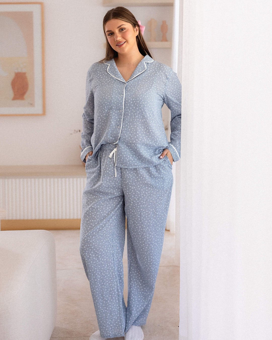 Slumber Set - Bluebell Gingham