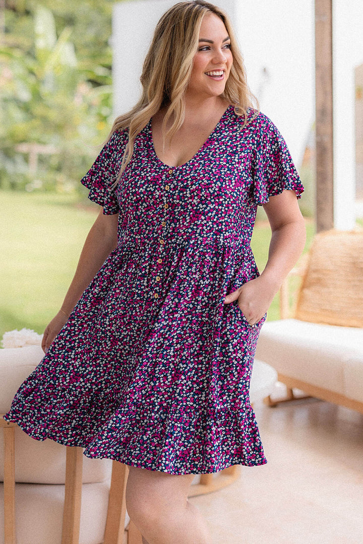 Tilly Dress - Wild Rose