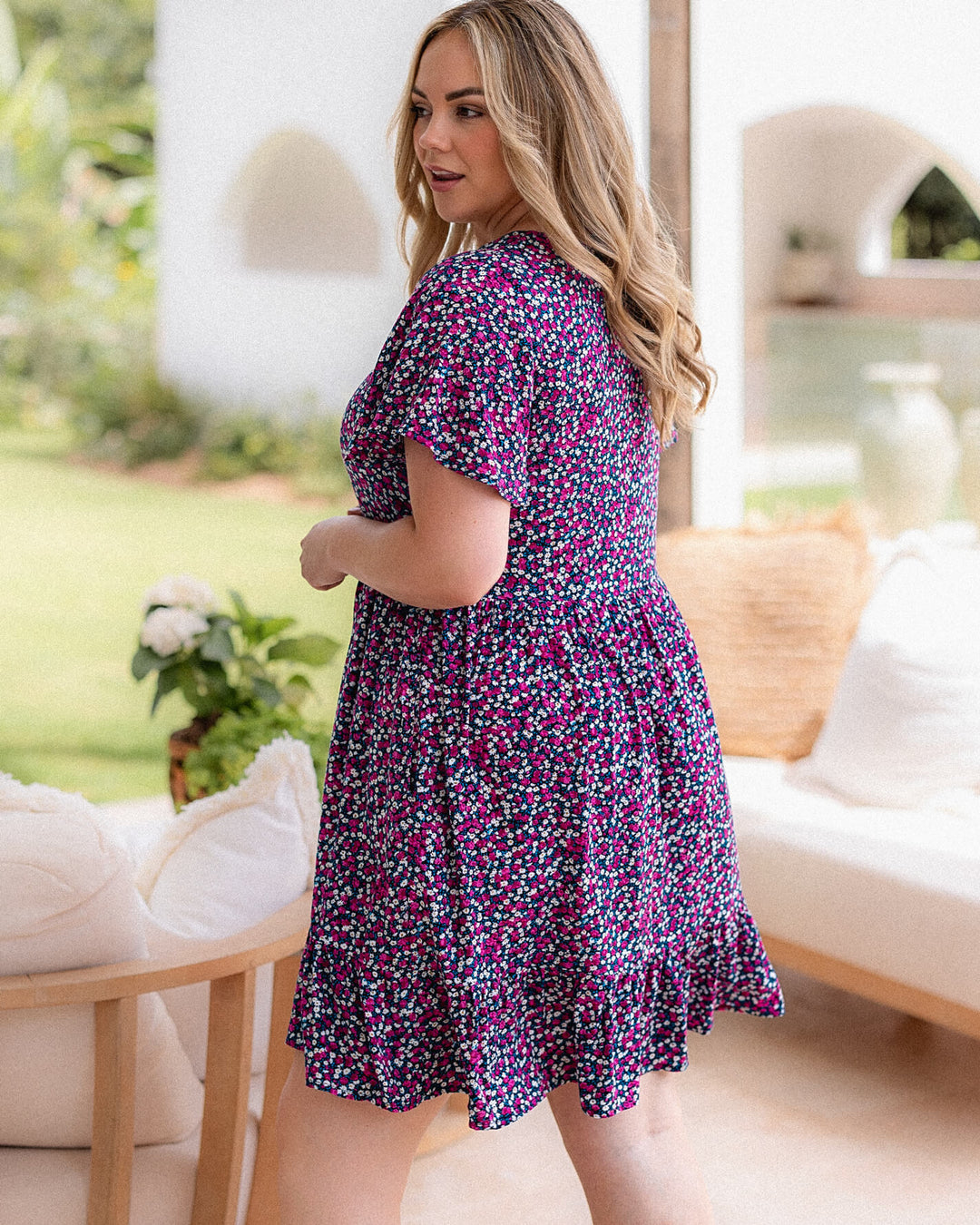 Tilly Dress - Wild Rose