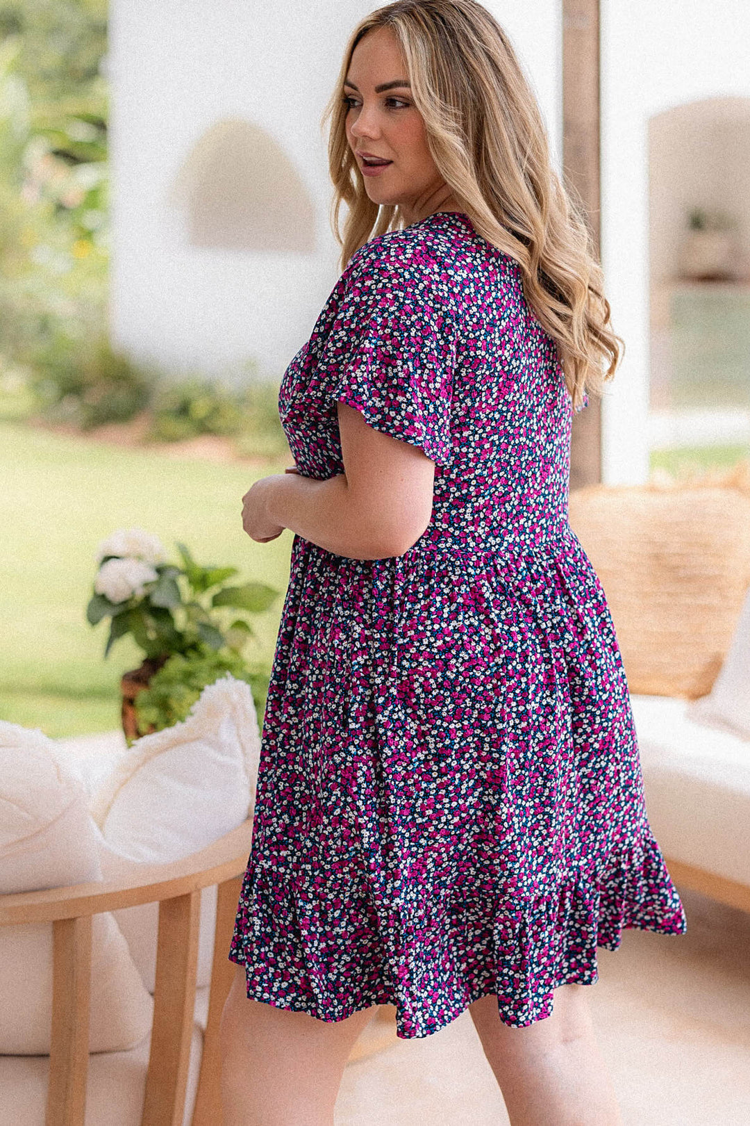 Tilly Dress - Wild Rose