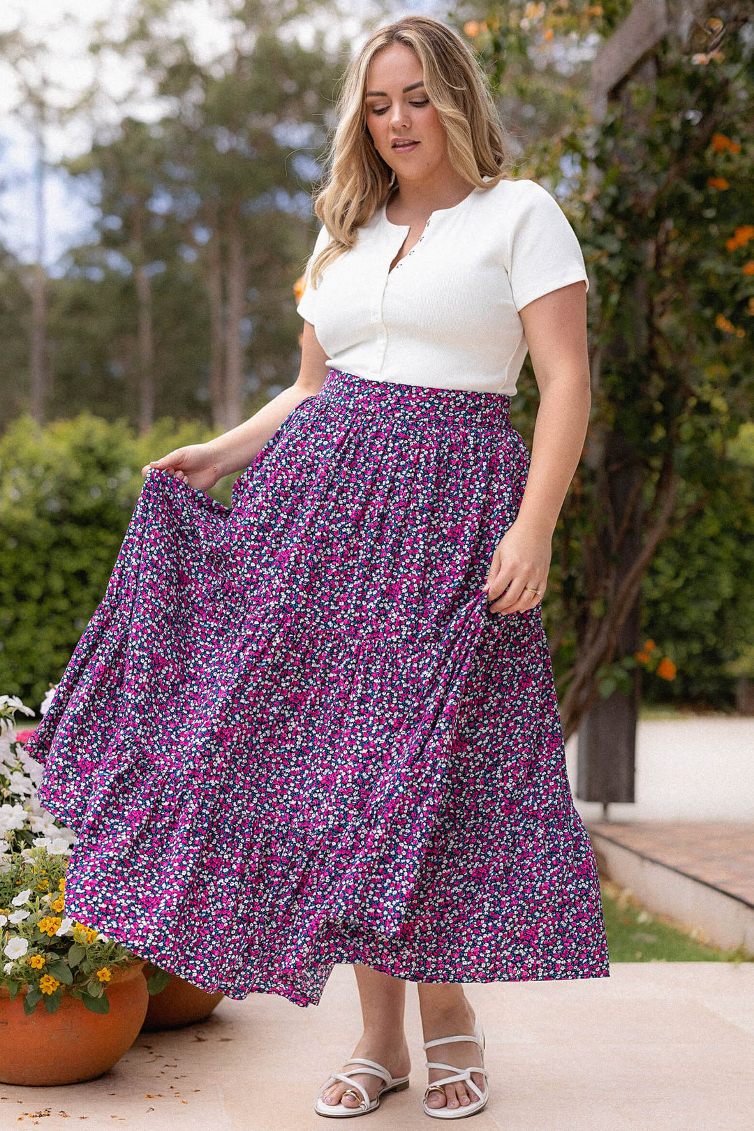 Tatum Skirt - Wild Rose