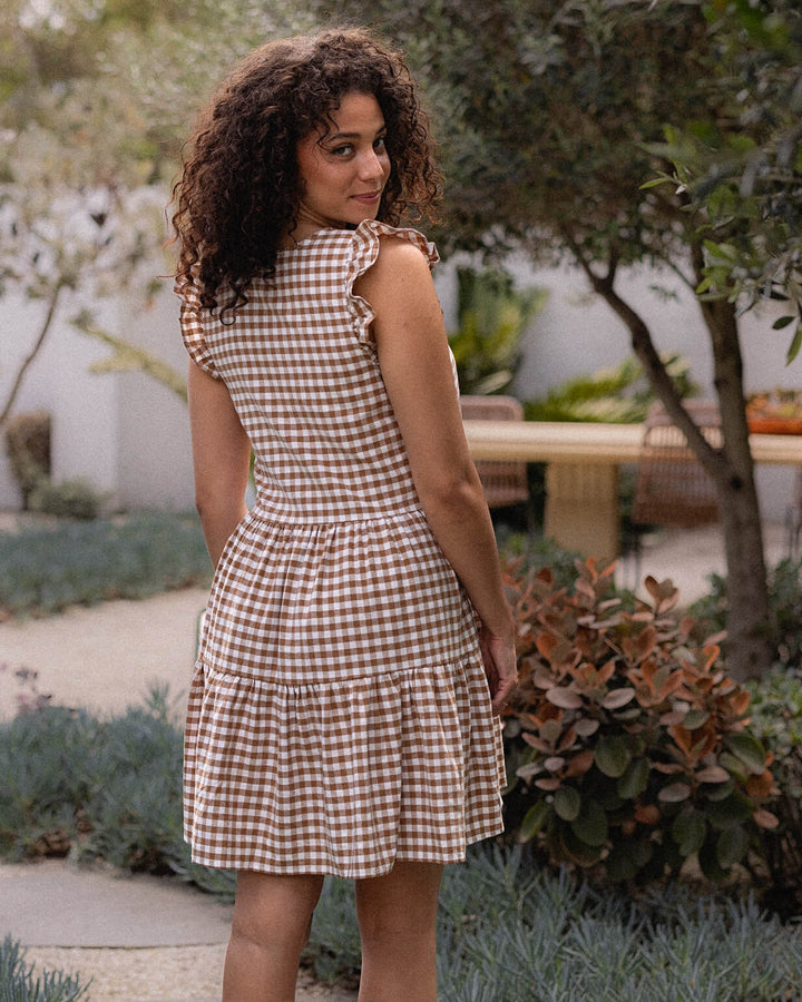 Lucy Dress - Birch Gingham