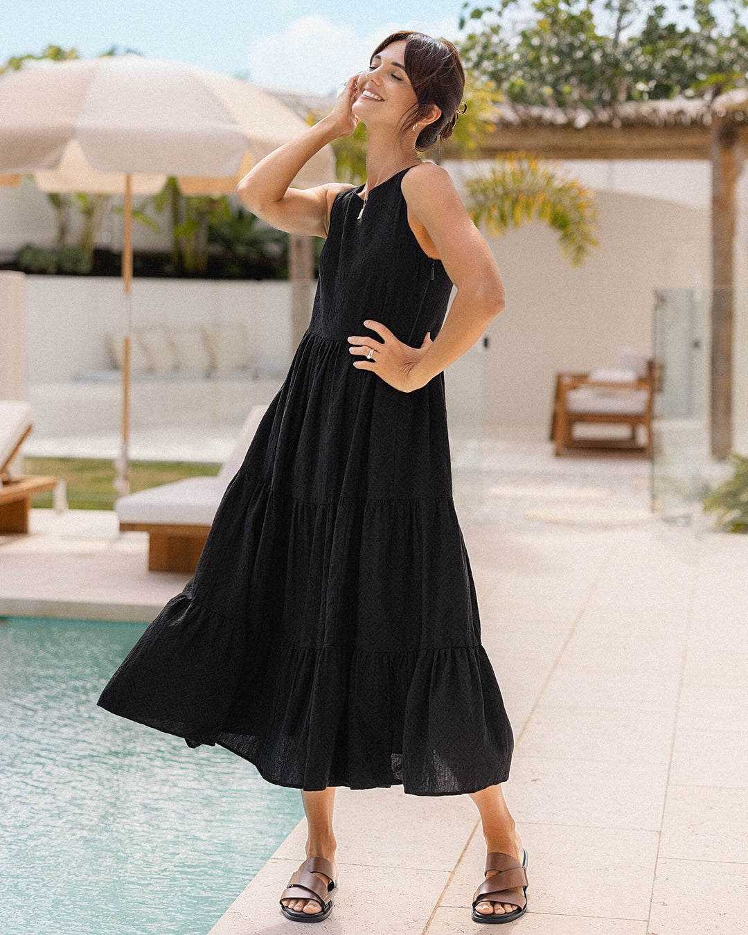 Siena Dress - Black Lattice