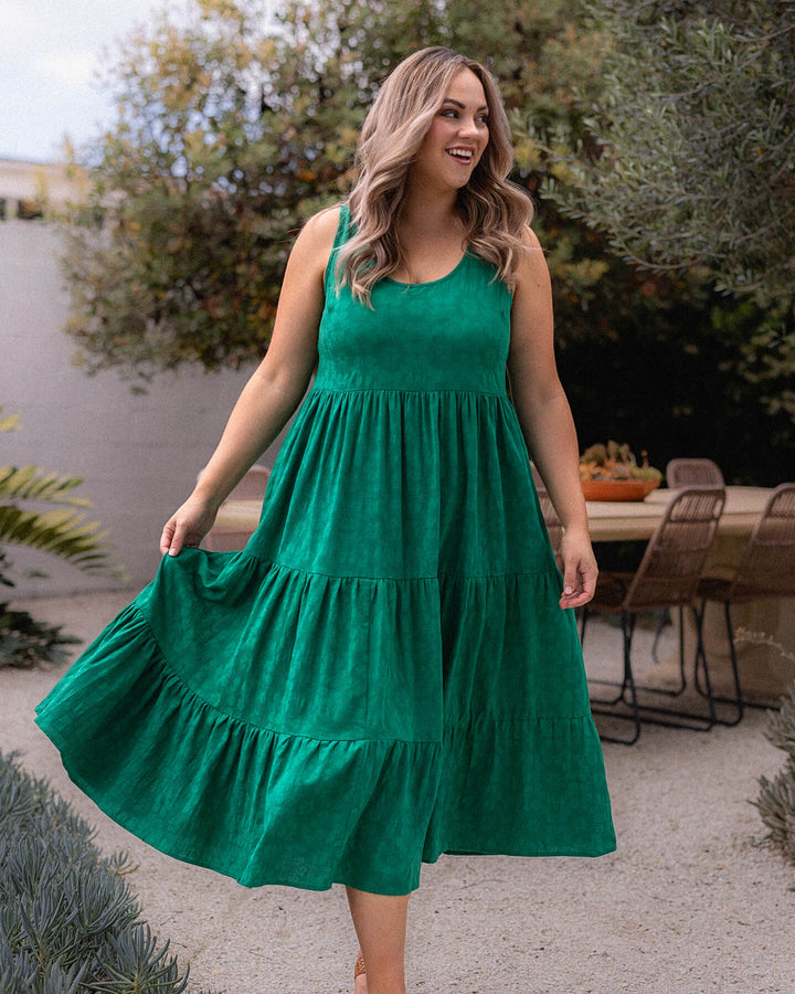 Magnolia Dress - Emerald