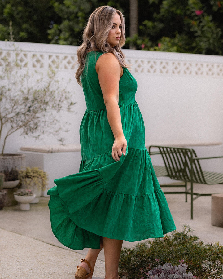 Magnolia Dress - Emerald