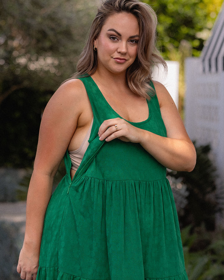 Magnolia Dress - Emerald