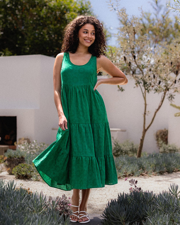 Magnolia Dress - Emerald