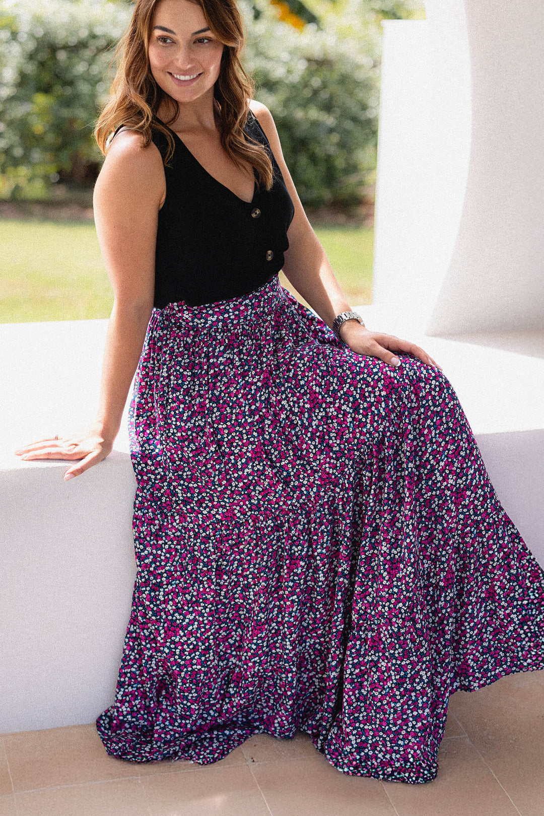 Tatum Skirt - Wild Rose