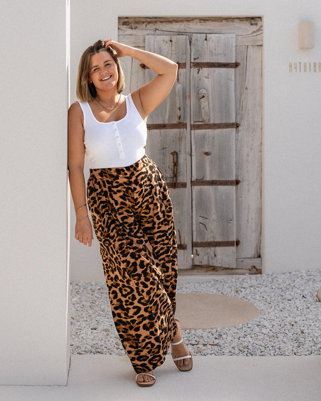 Palazzo Pants - Leopard