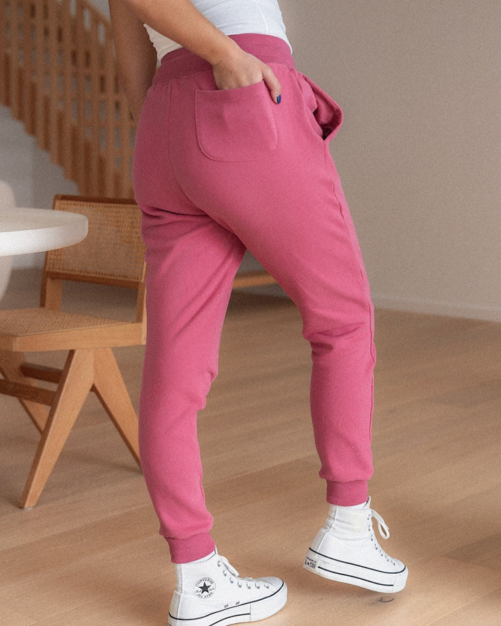 Tapered Trackies - Rose