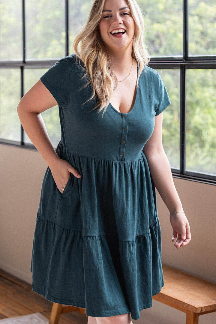 Clover Dress - Teal