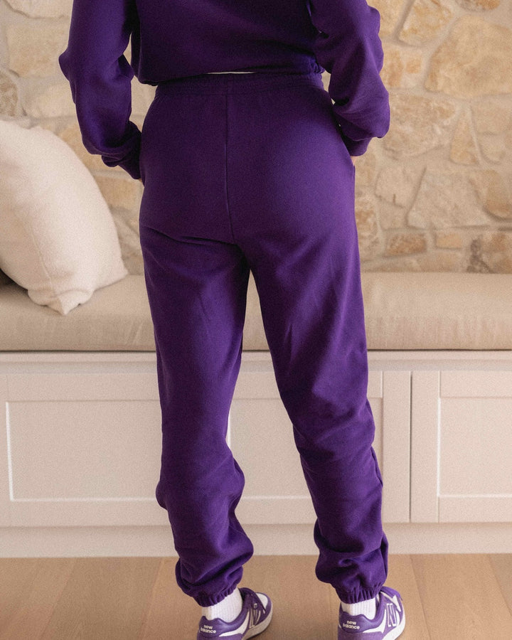 Slouchy Trackies - Purple