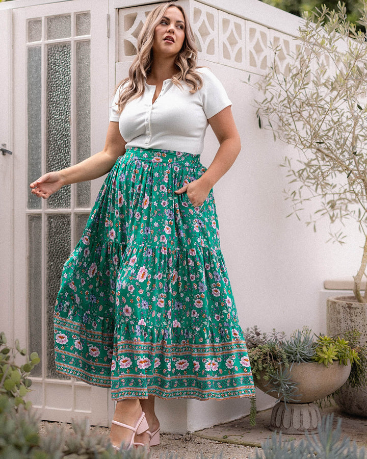 Tatum Skirt - Enchanted Jade