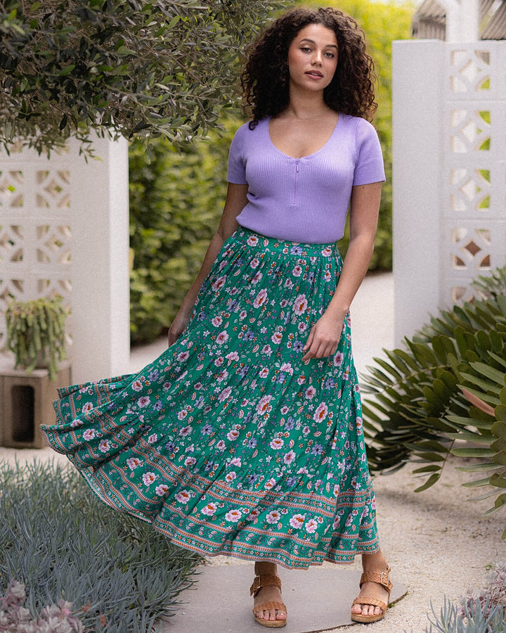 Tatum Skirt - Enchanted Jade