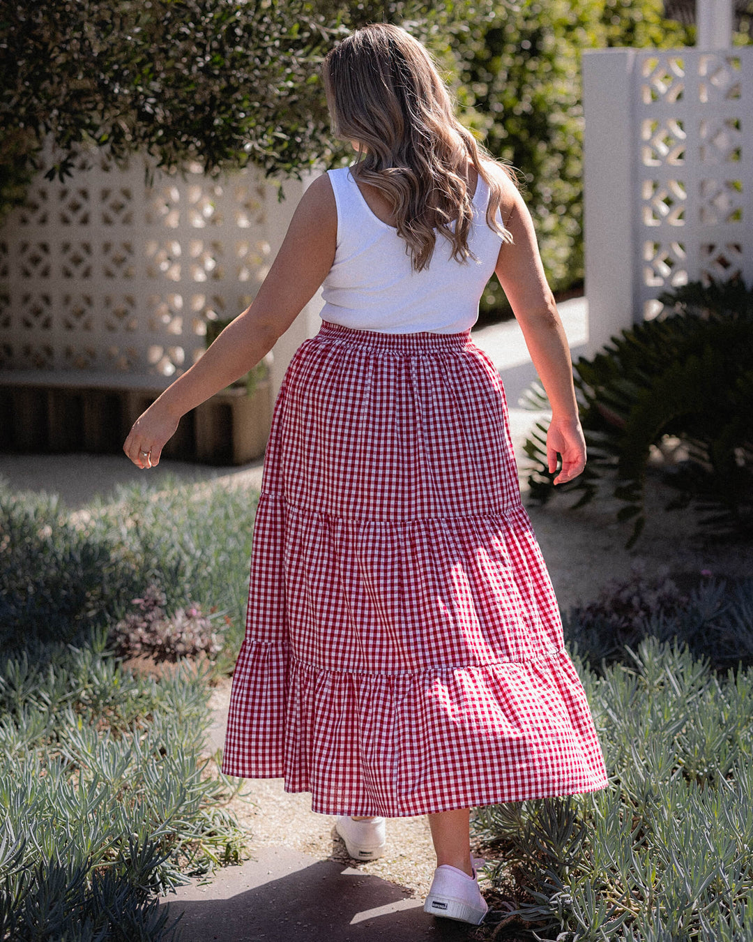 Tatum Skirt - Red Gingham