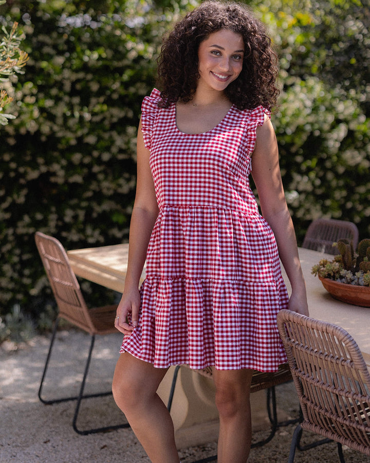 Lucy Dress - Red Gingham FINAL SALE