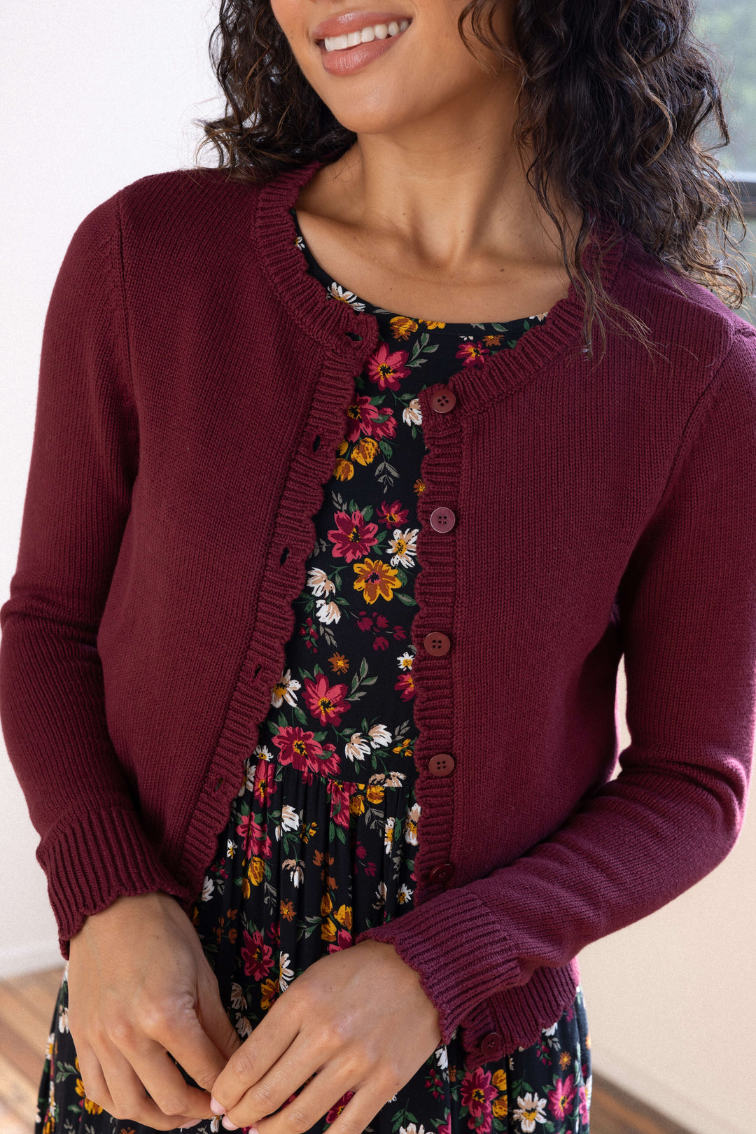 Eden Cardigan - Cabernet